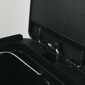 Coș de gunoi argintiu mat pentru reciclare/cu pedală 2x20 l din oțel Aliya – Spirella