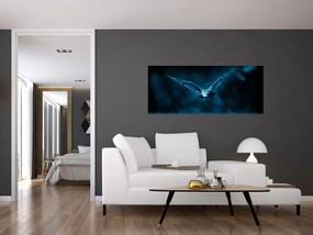 Tablou cu bufnița zburând (120x50 cm)