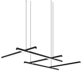 Lustra LED design liniar X-LIne negru