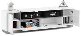 Comodă de televizor FRED alb/gri