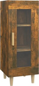 vidaXL Servantă, stejar fumuriu, 34,5x34x90 cm, lemn compozit