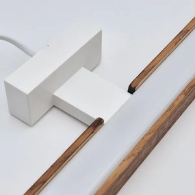 Aplică LED pentru oglindă Brilagi WOODY MIRROR LED/15W/230V IP44 stejar/alb