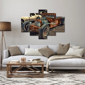 Tablou cu mașina maro (150x105 cm)