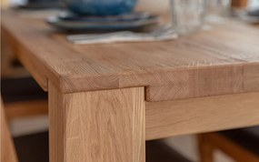 Masă stejar masiv Dining Gael 180x90 cm sau 200x100 cm - 180 x 90 cm