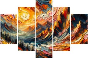 Tablou - Munte acoperit de soare (150x105 cm)