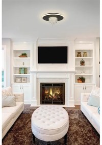 Searchlight 21126-32BK - Plafonieră LED dimerizabilă DELUGE 20W/230V Ø 31,5 cm negru