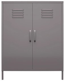 Dulap gri din metal 80x102 cm Bradford – Støraa