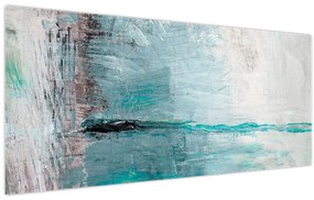 Tablou - pictură abstractă în ulei (120x50 cm)