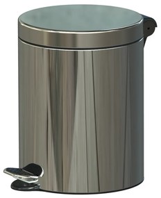 Coș de gunoi cu călcare, 5 l, oțel inoxidabil