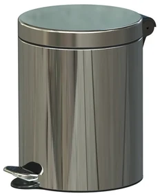 Coș de gunoi cu călcare, 5 l, oțel inoxidabil
