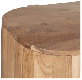 Vitrină în culoare naturală din lemn de acacia 180x80x40 cm Creel – Ixia