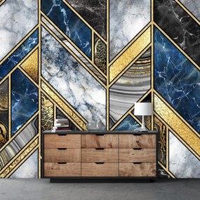 Fototapet - Marmură cu aur (147x102 cm)