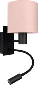 Brilagi - Lampă LED flexibilă BOBO 1xE27/25W/230V + LED/3W negru/roz