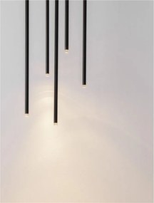 Lustra LED suspendata design minimalist STILVI 15W negru
