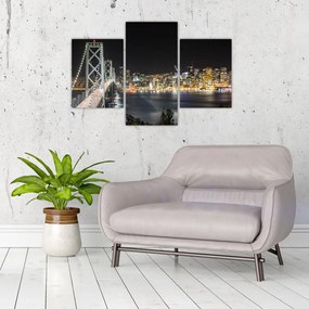 Tablou cu podul Brooklin și New York (90x60 cm)