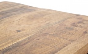 Comoda cu 3 sertare maro din lemn de Acacia, 88x45x80 cm, Yellowstone Mauro Ferretti