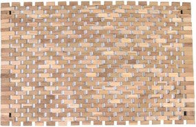 Preș antiderapant, tec, natural, 60 x 40 cm.