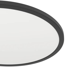 Plafonieră LED RGBW dimabilă de exterior Eglo 901465 ROVITO-Z 16,8W/230V d. 50 cm IP44 negru