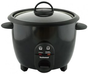 Aparat de fiert orez Techwood TCR-106, 400W, 1 l, Mentinere caldura, Negru