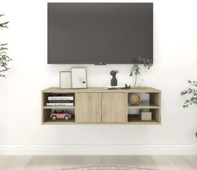 vidaXL Raft de perete, stejar Sonoma, 102x30x29 cm, PAL
