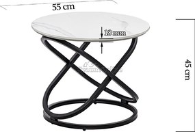 RESIGILAT - Măsuță de cafea rotundă model marmură BUC 14