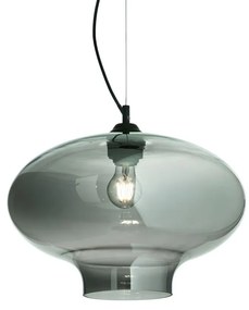 Lustra diametru 40cm, din sticla suflata manual, BISTRO SP1 ROUND fumurie 120904