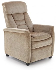 Fotoliu recliner Jordan stofa bej H106 cm