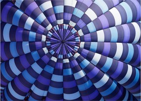 Tablou pe sticlă cu structura balonului zburător (70x50 cm)