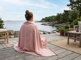 Prosop de plaja WALRA roz 90 x 180 cm, 100% bumbac