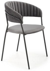 Scaun K426 Velvet Gri – l57 x A54 x H79 cm