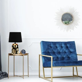 Veioza / Lampa de masa stil modern Sonal negru/auriu