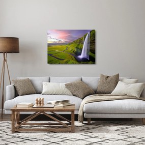 Tablou pe sticlă cu cascade (70x50 cm)