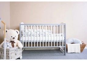 Pătuț New Baby Elsa, alb-gri