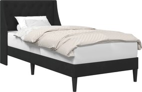 vidaXL Cadru de pat cu headboard Negru 90 x 200 cm Catifea