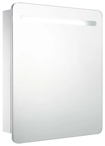 285119 vidaXL Dulap de baie cu oglindă și LED-uri, 68 x 9 x 80 cm
