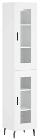 3199441 vidaXL Dulap înalt, alb, 34,5x34x180 cm, lemn prelucrat