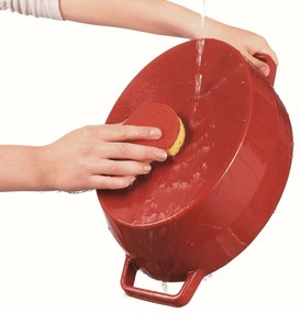 Pyrex Cratiță din fontă cu capac 6 l, 33 x 25 cm,roșie, 6 l