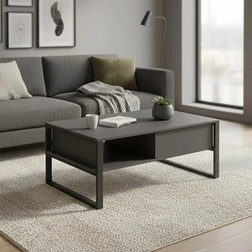 Masuta Cafea Bonas PAL Gri Antracit, Dim. 100x60x44,5 Cm