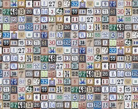 Tapet Tiny House Numbers, Colorful, Rebel Walls, 5 mp / rola