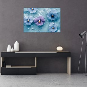 Tablou - Violete în apă (90x60 cm)