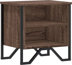 vidaXL Noptieră, stejar maro, 40x30x40 cm, lemn prelucrat