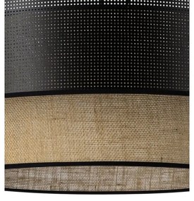 Plafonieră BORHO 1xE27/60W/230V negru/jută