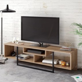 Comoda TV Asal (150) - Walnut, Negru