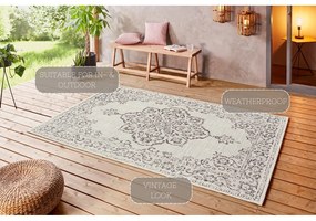 Covor de exterior NORTHRUGS Tilos, 200 x 290 cm, gri - crem