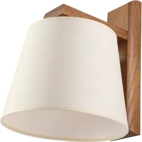 Aplica de perete AIDA 1xE27/15W/230V stejar/crem