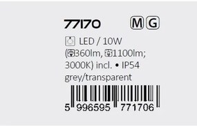 Aplica de exterior iluminat ambiental, Protectie IP54 Hallstatt gri