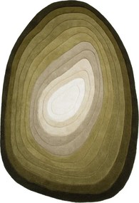 Covor verde țesut manual din lână 200x290 cm Puddle Ombre – Flair Rugs