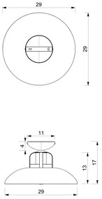 Lustră aplicată Brilagi FLAMENGO 1xE27/60W/230V albastru