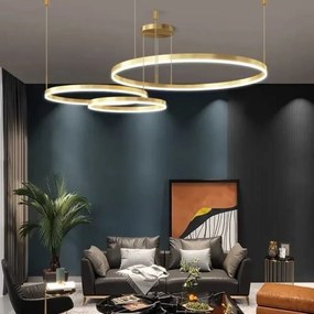 Lustra LED Cu Telecomanda, Elit's, ORO Lux 3, Gold 160w