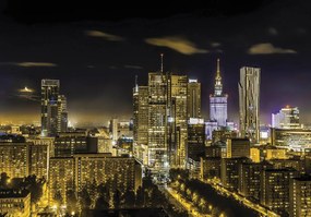 Fototapet - Panorama orașului - Varșovia (152,5x104 cm)